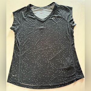 Women’s Nike Dri-FIT Training Top – Black with White Triangle Print